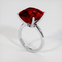 20.00 Ct. Ruby Ring, 14K White Gold 2