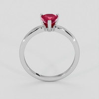 1.02 Ct. Pinkish Red Ruby Ring, 14K White Gold 3