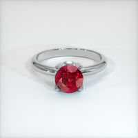 1.51 Ct. Ruby Ring, 14K White Gold 1