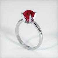 1.51 Ct. Ruby Ring, 14K White Gold 2