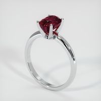 2.02 Ct. Ruby Ring, 14K White Gold 2