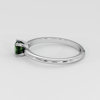 0.63 Ct. Green Sapphire Ring, 14K White Gold 4