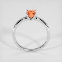 1.26 Ct. Orange Sapphire Ring, 14K White Gold 3