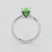 3.02 Ct. Green Sapphire Ring, 14K White Gold 3