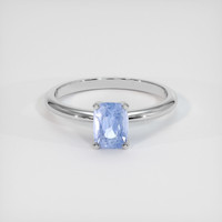 1.27 Ct. Blue Sapphire Ring, 14K White Gold 1