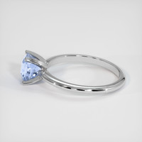 1.27 Ct. Blue Sapphire Ring, 14K White Gold 4