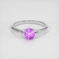 1.05 Ct. Purple Sapphire Ring, 14K White Gold 1