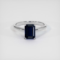 2.11 Ct. Sapphire Ring, 14K White Gold 1
