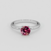 1.14 Ct. Padparadscha Sapphire Ring, 14K White Gold 1