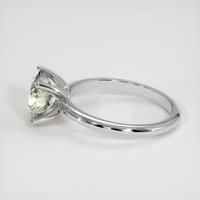 2.09 Ct. Greenish Yellow Sapphire Ring, 14K White Gold 4