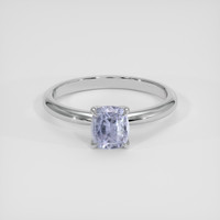 1.27 Ct. Purplish Blue Sapphire Ring, 14K White Gold 1