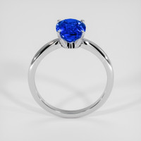 3.04 Ct. Blue Sapphire Ring, 14K White Gold 3