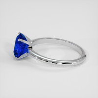 3.04 Ct. Blue Sapphire Ring, 14K White Gold 4
