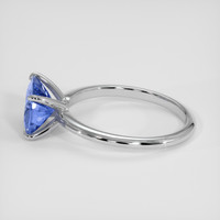 2.00 Ct. Blue Sapphire Ring, 14K White Gold 4