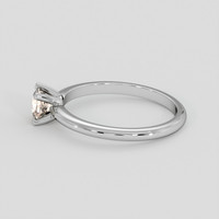 0.56 Ct. Peach Sapphire Ring, 14K White Gold 4
