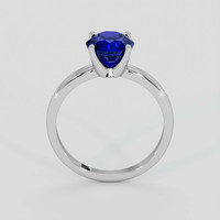 1.95 Ct. Blue Sapphire Ring, 14K White Gold 3