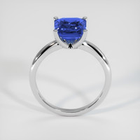 3.07 Ct. Blue Sapphire Ring, 14K White Gold 3