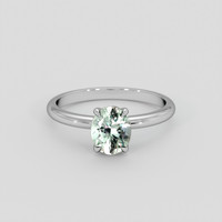 1.40 Ct. Bluish Green Sapphire Ring, 14K White Gold 1
