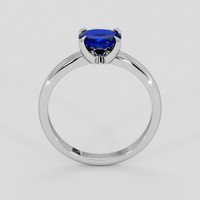0.66 Ct. Blue Sapphire Ring, 14K White Gold 3