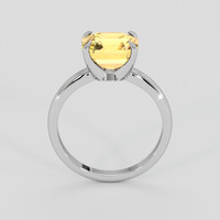 3.04 Ct. Peach Sapphire Ring, 14K White Gold 3