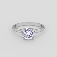 1.30 Ct. Purple Sapphire Ring, 14K White Gold 1