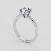 1.30 Ct. Purple Sapphire Ring, 14K White Gold 2