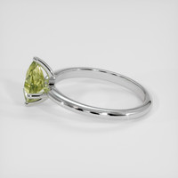 1.15 Ct. Bi Color Sapphire Ring, 14K White Gold 4