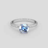 1.32 Ct. Blue Sapphire Ring, 14K White Gold 1