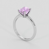 2.56 Ct. Pinkish Purple Sapphire Ring, 14K White Gold 2