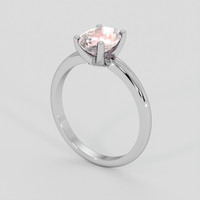 1.46 Ct. Pink Sapphire Ring, 14K White Gold 2