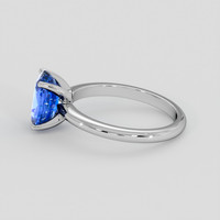 2.62 Ct. Blue Sapphire Ring, 14K White Gold 4