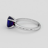 3.38 Ct. Blue Sapphire Ring, 14K White Gold 4