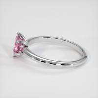 0.49 Ct. Pink Sapphire Ring, 14K White Gold 4