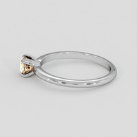 0.59 Ct. Padparadscha Sapphire Ring, 14K White Gold 4