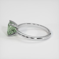 1.61 Ct. Green Sapphire Ring, 14K White Gold 4