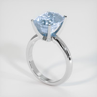 9.06 Ct. Bi Color Sapphire Ring, 14K White Gold 2