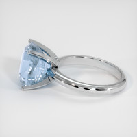 9.06 Ct. Bi Color Sapphire Ring, 14K White Gold 4