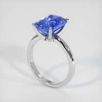 5.12 Ct. Blue Sapphire Ring, 14K White Gold 2