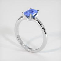 1.01 Ct. Sapphire Ring, 14K White Gold 2