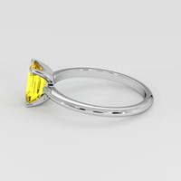 2.53 Ct. Yellow Sapphire Ring, 14K White Gold 4