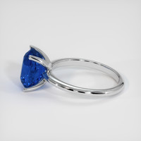 4.13 Ct. Blue Sapphire Ring, 14K White Gold 4