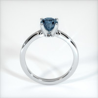 0.90 Ct. Sapphire Ring, 14K White Gold 3