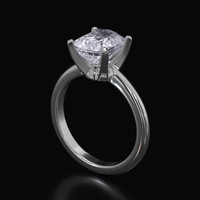 2.66 Ct. Sapphire Ring, 14K White Gold 2