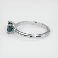 0.92 Ct. Sapphire Ring, 14K White Gold 4
