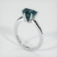 2.59 Ct. Sapphire Ring, 14K White Gold 2