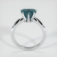 2.59 Ct. Bluish Green Sapphire Ring, 14K White Gold 3