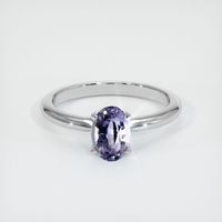 0.86 Ct. Sapphire Ring, 14K White Gold 1