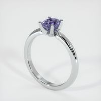 0.86 Ct. Sapphire Ring, 14K White Gold 2