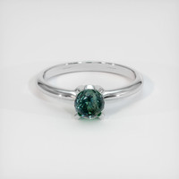 0.91 Ct. Sapphire Ring, 14K White Gold 1