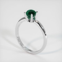 0.91 Ct. Sapphire Ring, 14K White Gold 2